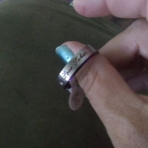 Couples engagement rings men's size 12 and women's